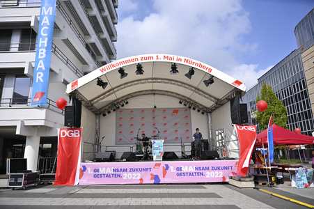 Kundegebung des DGB zum 1. Mai in Nürnberg