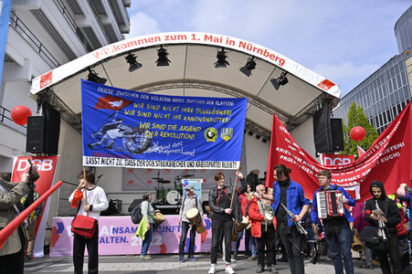 Kundegebung des DGB zum 1. Mai in Nürnberg