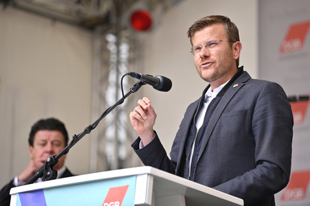 Kundegebung des DGB zum 1. Mai in Nürnberg