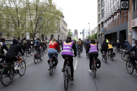 Fahrraddemo in Berlin