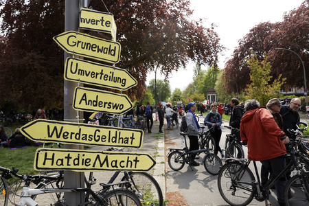 Fahrraddemo in Berlin