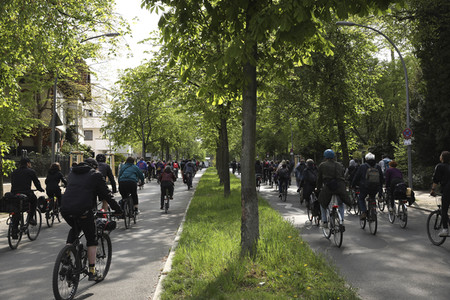 Fahrraddemo in Berlin