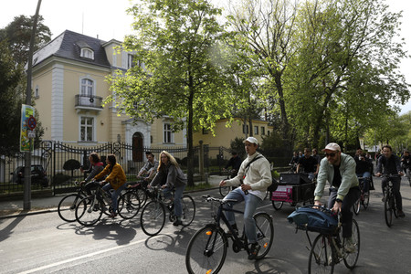 Fahrraddemo in Berlin