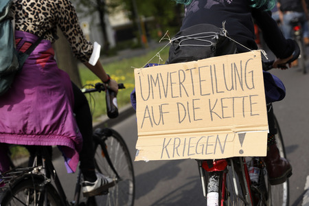 Fahrraddemo in Berlin