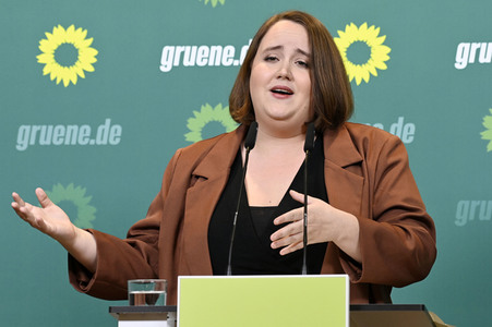 Pressekonferenz von Bündnis 90/Die Grünen in Berlin