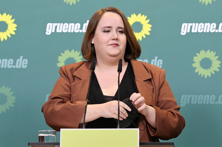 Pressekonferenz von Bündnis 90/Die Grünen in Berlin
