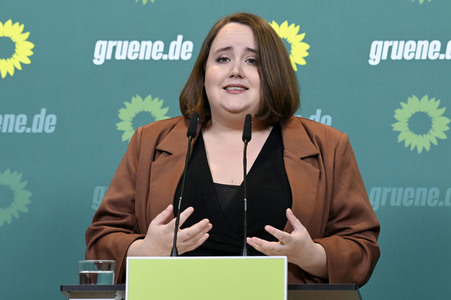 Pressekonferenz von Bündnis 90/Die Grünen in Berlin