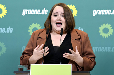 Pressekonferenz von Bündnis 90/Die Grünen in Berlin