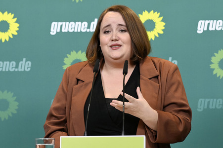 Pressekonferenz von Bündnis 90/Die Grünen in Berlin