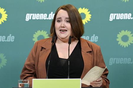 Pressekonferenz von Bündnis 90/Die Grünen in Berlin