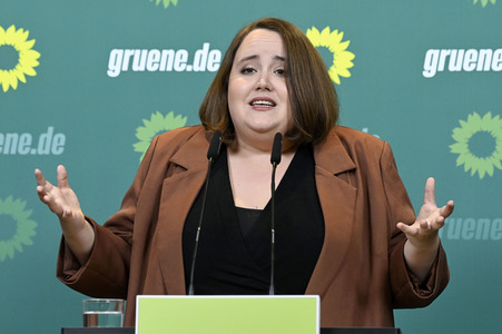 Pressekonferenz von Bündnis 90/Die Grünen in Berlin