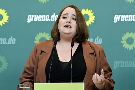 Pressekonferenz von Bündnis 90/Die Grünen in Berlin