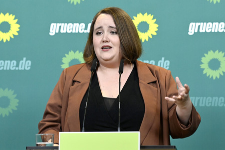 Pressekonferenz von Bündnis 90/Die Grünen in Berlin
