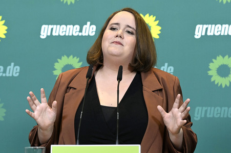 Pressekonferenz von Bündnis 90/Die Grünen in Berlin