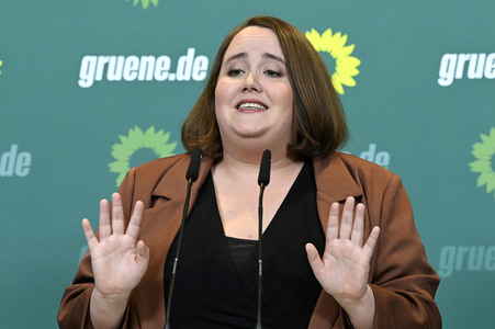 Pressekonferenz von Bündnis 90/Die Grünen in Berlin