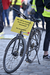 Warnstreik von Beschäftigten in Sozial- und Erziehungsberufen in Nürnberg