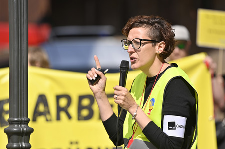 Warnstreik von Beschäftigten in Sozial- und Erziehungsberufen in Nürnberg