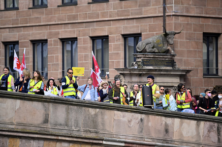 Warnstreik von Beschäftigten in Sozial- und Erziehungsberufen in Nürnberg