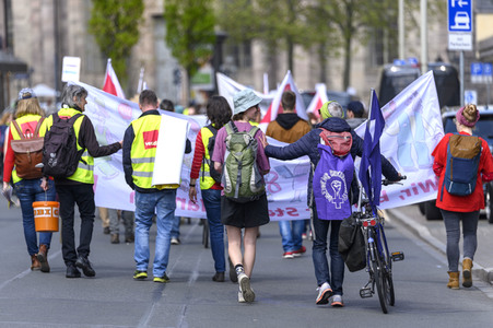 Warnstreik von Beschäftigten in Sozial- und Erziehungsberufen in Nürnberg