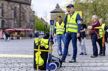 Warnstreik von Beschäftigten in Sozial- und Erziehungsberufen in Nürnberg