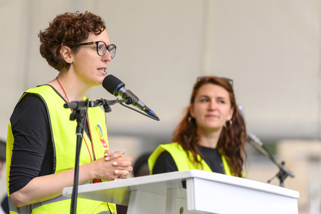Warnstreik von Beschäftigten in Sozial- und Erziehungsberufen in Nürnberg