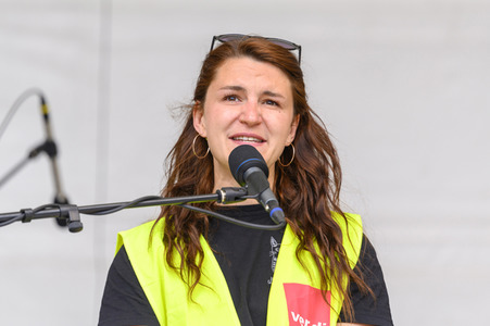 Warnstreik von Beschäftigten in Sozial- und Erziehungsberufen in Nürnberg