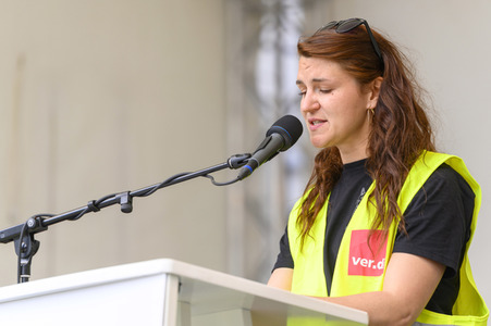 Warnstreik von Beschäftigten in Sozial- und Erziehungsberufen in Nürnberg