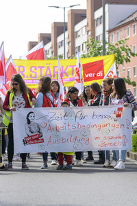 Warnstreik von Beschäftigten in Kitas und im schulischen Ganztag in Nürnberg
