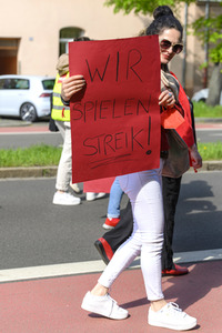 Warnstreik von Beschäftigten in Kitas und im schulischen Ganztag in Nürnberg