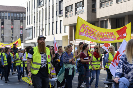 Warnstreik von Beschäftigten in Kitas und im schulischen Ganztag in Nürnberg