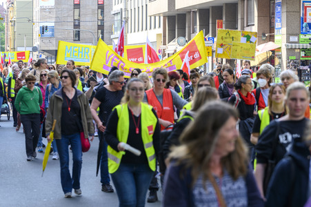 Warnstreik von Beschäftigten in Kitas und im schulischen Ganztag in Nürnberg