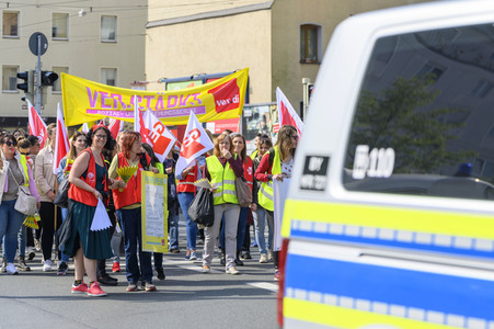 Warnstreik von Beschäftigten in Kitas und im schulischen Ganztag in Nürnberg