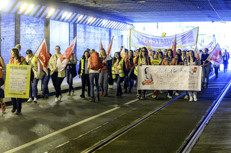 Warnstreik von Beschäftigten in Kitas und im schulischen Ganztag in Nürnberg