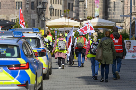 Warnstreik von Beschäftigten in Kitas und im schulischen Ganztag in Nürnberg