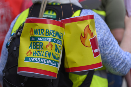 Warnstreik von Beschäftigten in Kitas und im schulischen Ganztag in Nürnberg