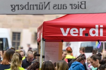 Warnstreik von Beschäftigten in Kitas und im schulischen Ganztag in Nürnberg