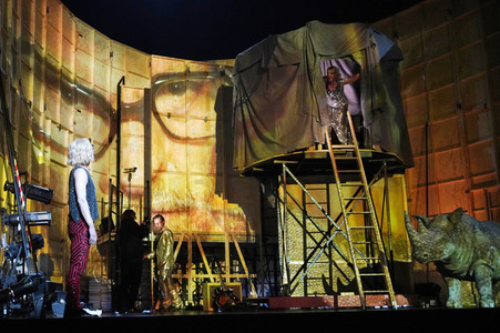 Theaterprobe 'Der Steppenwolf' in Berlin