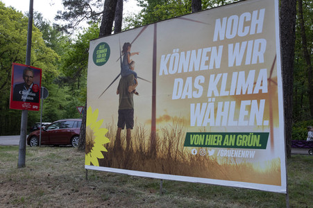 Wahlplakate zur NRW-Wahl in Köln