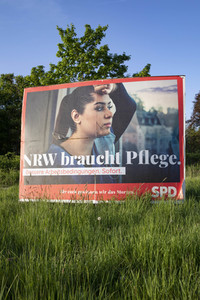Wahlplakate zur NRW-Wahl in Köln