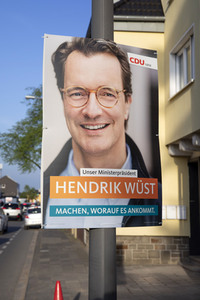 Wahlplakate zur NRW-Wahl in Köln