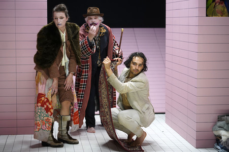 Theaterprobe 'Die vier letzten Dinge' in Berlin