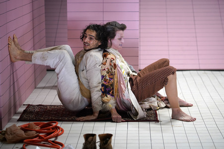 Theaterprobe 'Die vier letzten Dinge' in Berlin