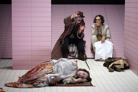 Theaterprobe 'Die vier letzten Dinge' in Berlin