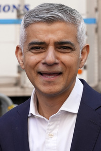 Sadiq Khan auf dem Times Square in New York