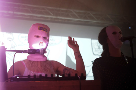 Konzert von Pussy Riot in Berlin