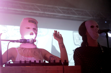 Konzert von Pussy Riot in Berlin