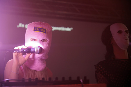 Konzert von Pussy Riot in Berlin