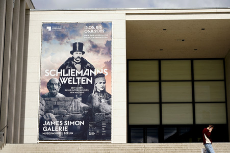 Pressetermin zur Ausstellung 'Schliemanns Welten. Sein Leben. Seine Entdeckungen. Sein Mythos' in Berlin