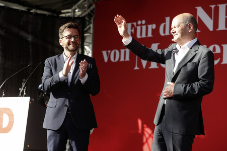 Abschlusskundgebung der SPD zur NRW-Wahl in Köln