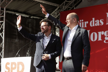 Abschlusskundgebung der SPD zur NRW-Wahl in Köln